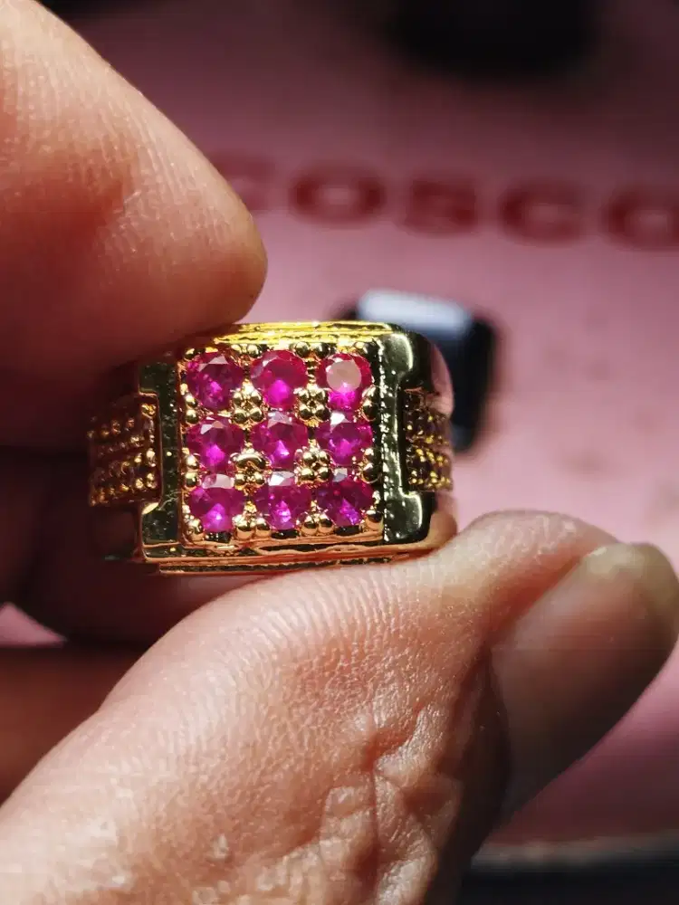 CINCIN NATURAL RUBY BURMA PLUS MEMO