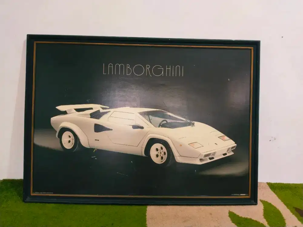 Poster vintage Lamborghini Germany 1986
