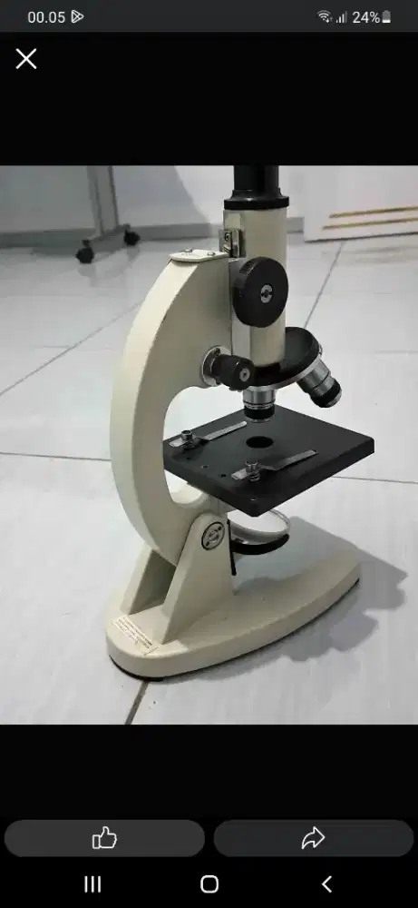 Microskop lab xsb-02 1500x set siap pakai