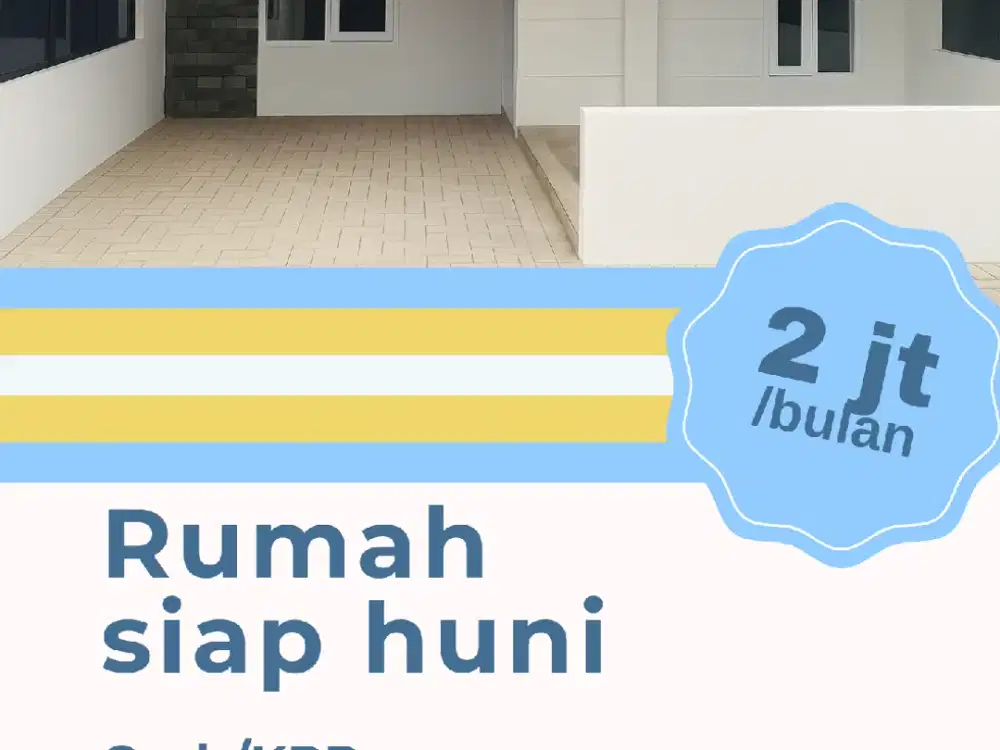 Rumah minimalis promo tanpa DP, angsuran murah siap huni