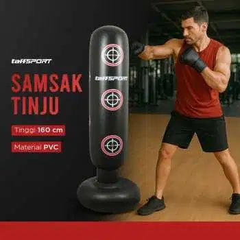 Vertical Punching Bag Tiang Samsak Tinju Inflatable 160cm