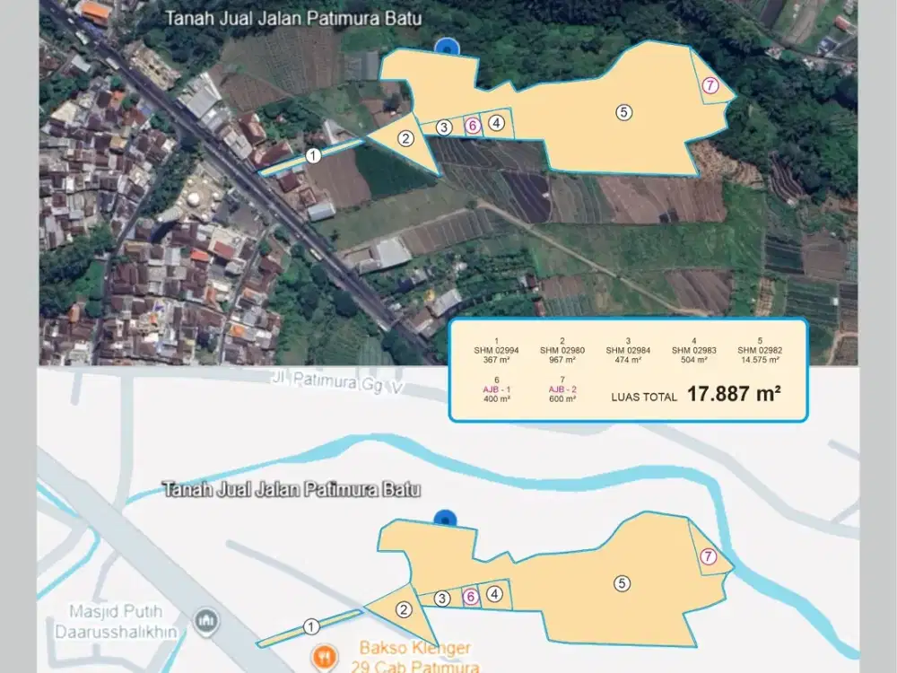 TANAH STRATEGIS TENGAH KOTA BATU