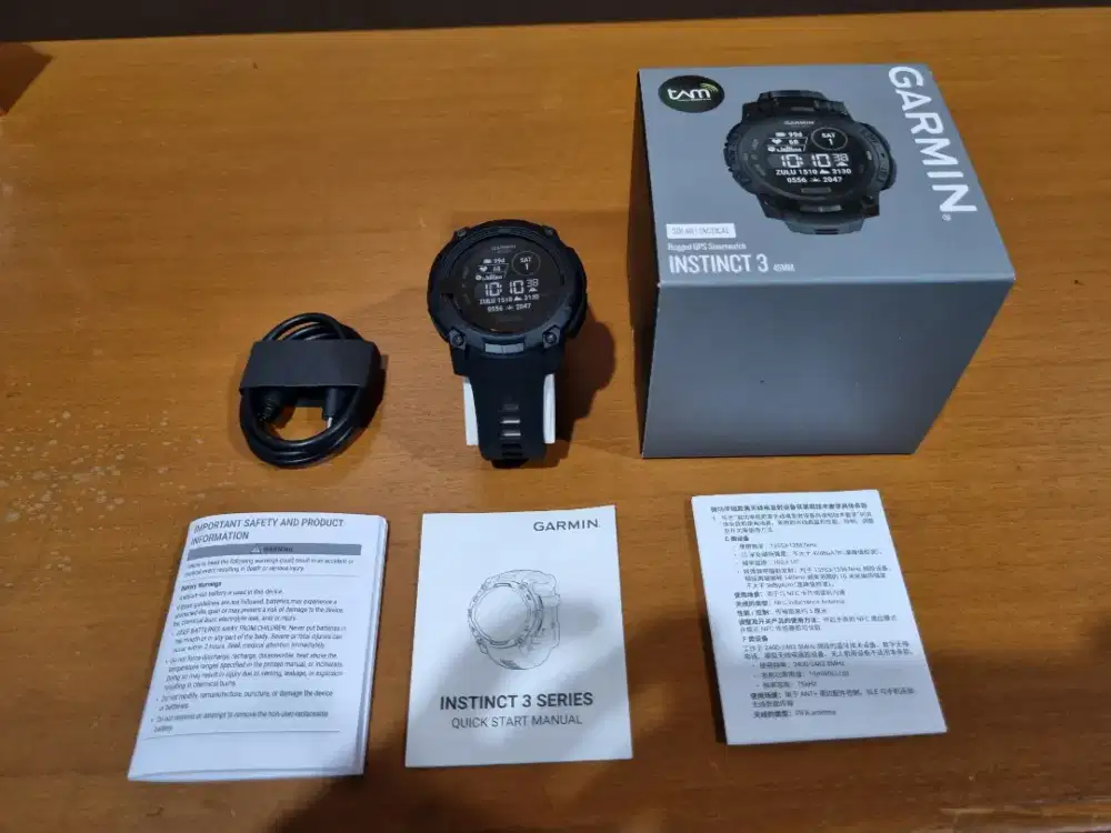Garmin instinc 3, solar tactical, 45mm