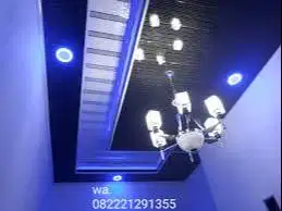 Pasang Jasa Partisi - Plafon Gypsum / PVC / wpc + Kusen Aluminium Kaca