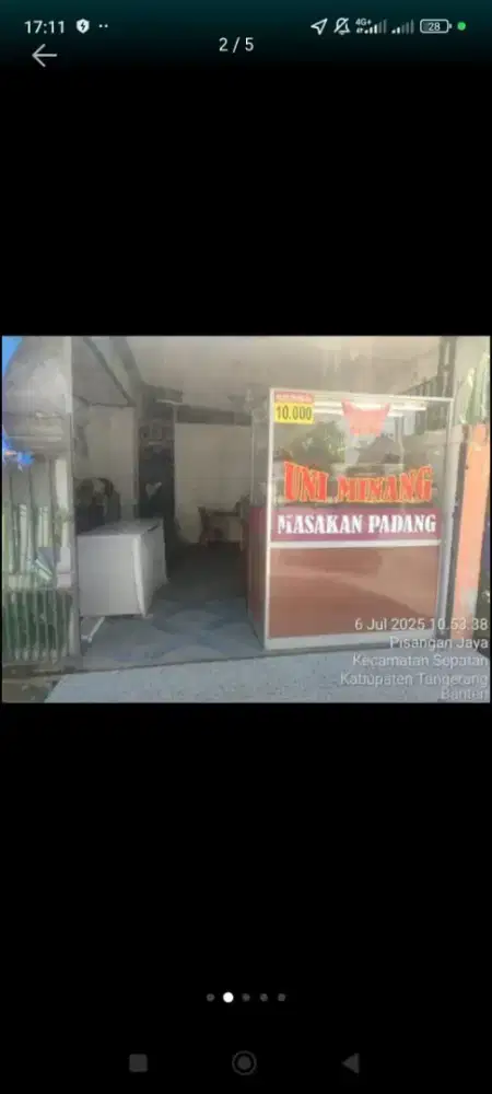 Djual Bu rumah 550jt nego 82m jalan utama bagus utk usaha tanggerang