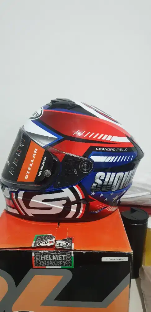 Helm balap moto gp SUOMY STELLAR LEANDRO MELLO