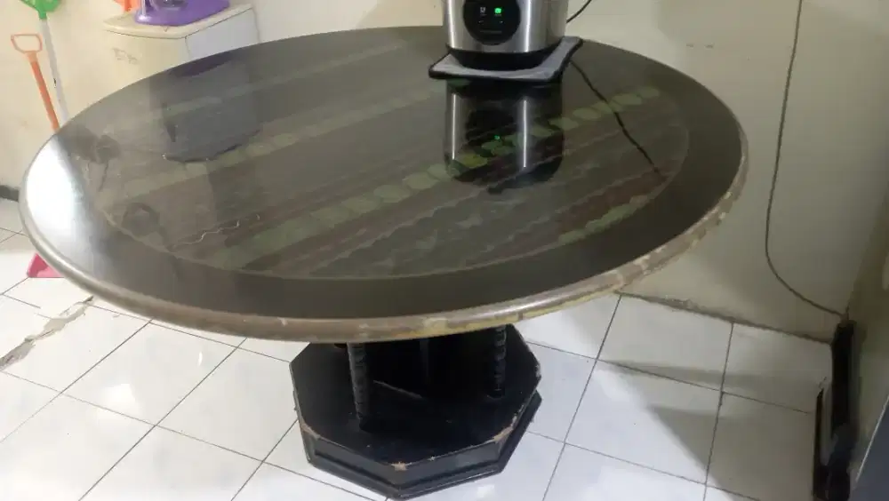 MEJA MAKAN BUNDAR / MEJA MAKAN RESTO / MEJA MAKAN MARMER *SECOND