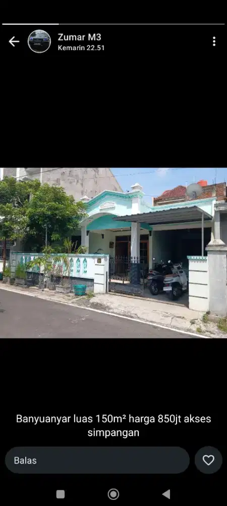 Rumah Murah siap huni Banyuanyar Solo