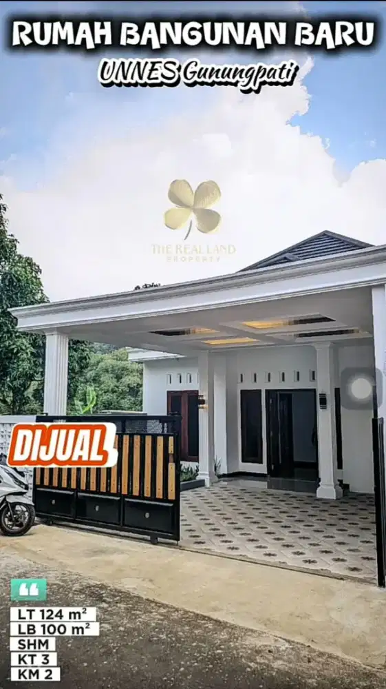 RUMAH BARU DI KAWASAN UNNES SEMARANG - ISTIMEWA STRATEGIS NYAMAN