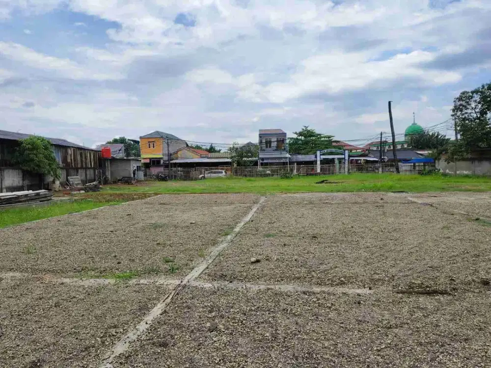 Disewakan tanah padat pinggir jalan duren jaya bekasi dekat pasar baru