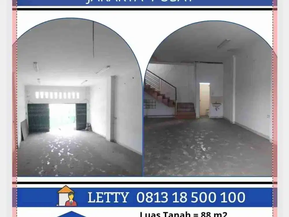 Ruko Kalibaru Jakarta Pusat Rp 2.8 M Nego
