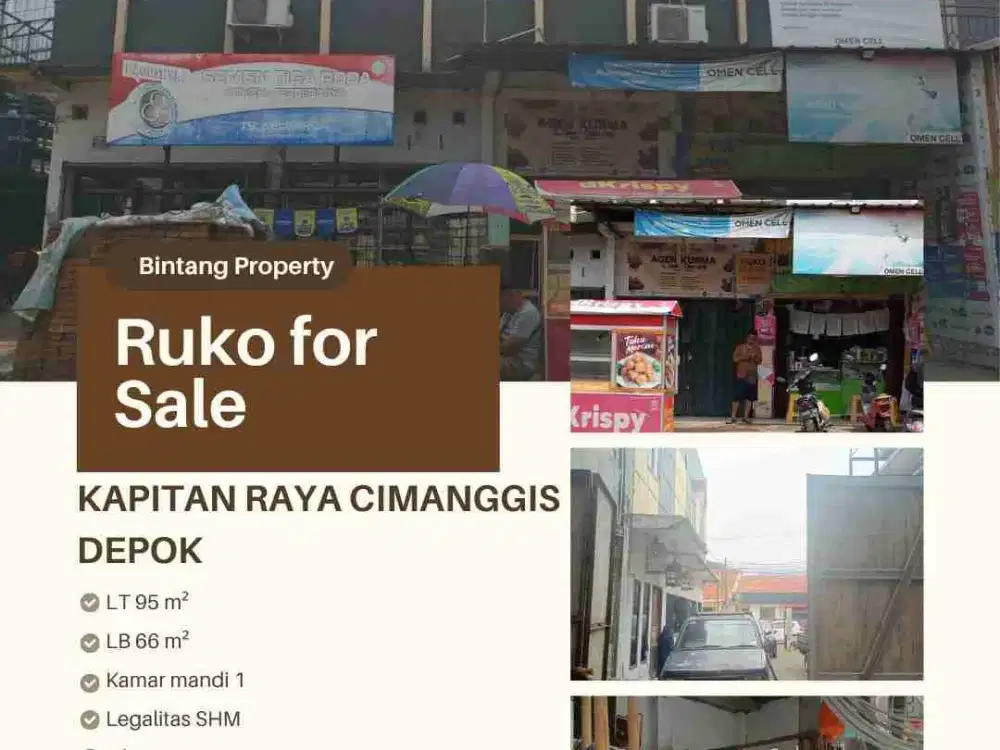 ruko dijual di gas alam depok