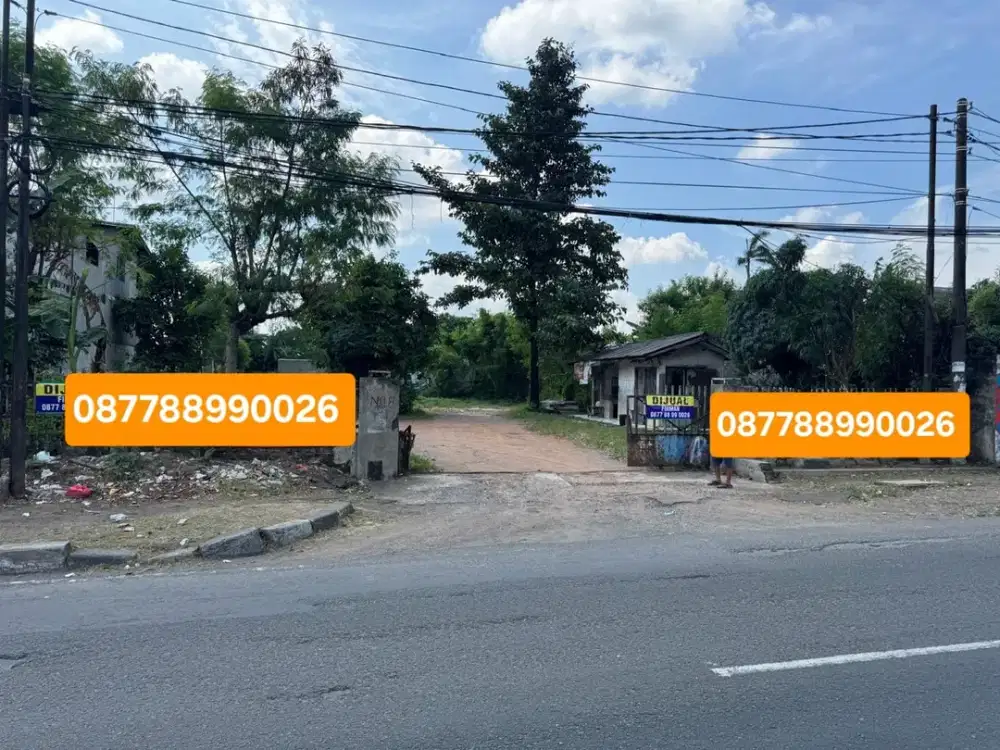 Tanah Strategis Buat Showroom dan Hotel di Jalan Jend Sudirman Bekasi