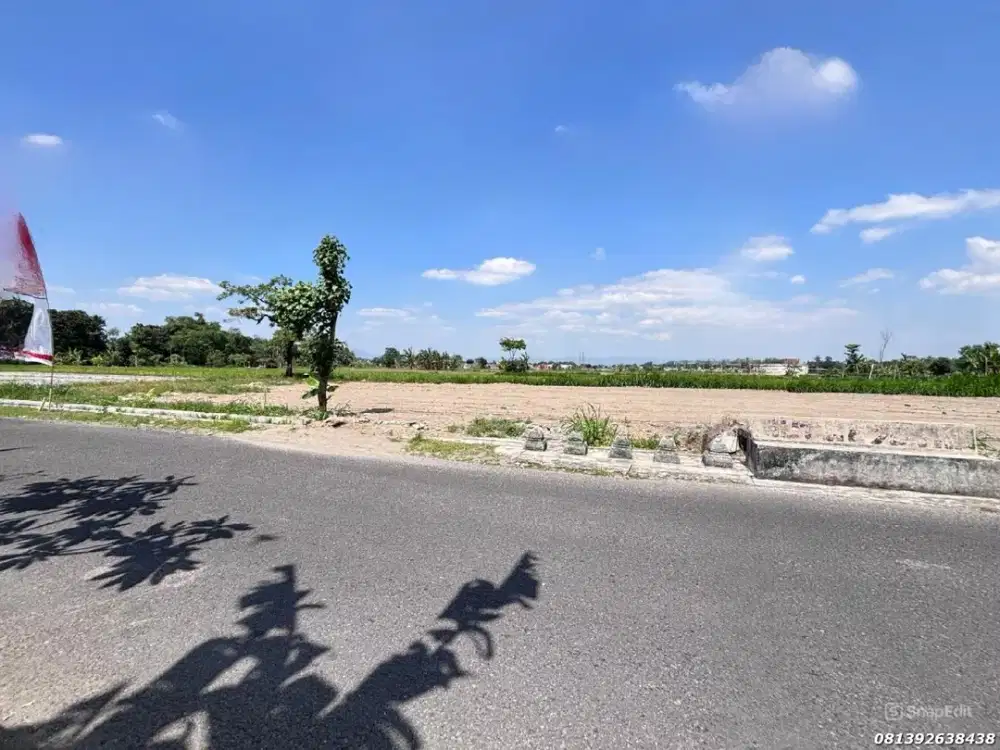 Dekat SD Budi Mulia Yogyakarta, Tanah Jogja Tepi Jalan Raya Di Kalasan