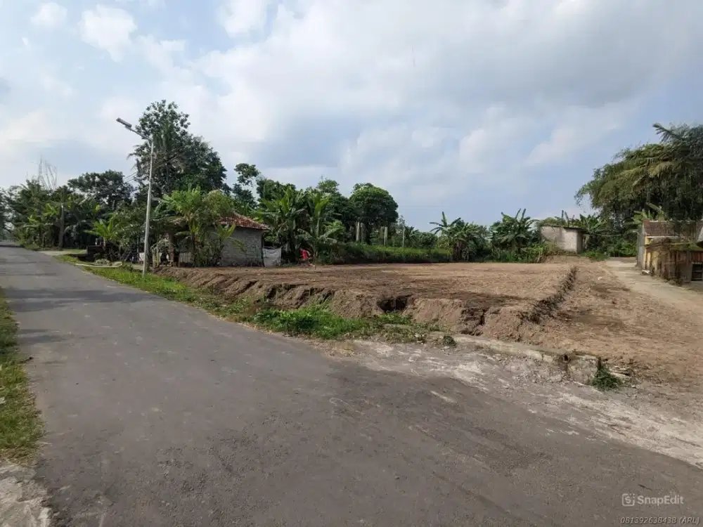 7 Menit Kampus UII Jogja Tanah Tepi Aspal Area Jl. Kaliurang Km 10 SHM