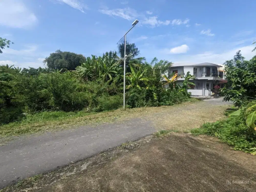 Dekat Ke Kampus UGM Dan UII Tanah Apik Tepi Aspal Akses Mobil Lancar