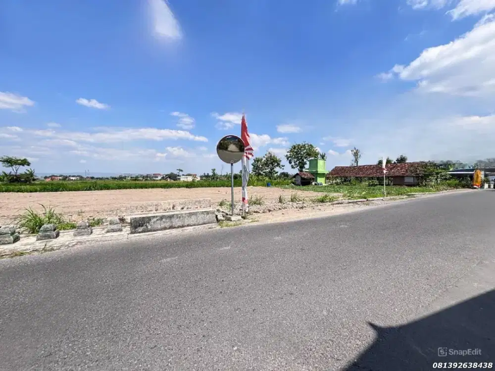 5 Menit Ringroad Utara Tanah Apik Di Jalan Raya Sambiroto Purwomartani