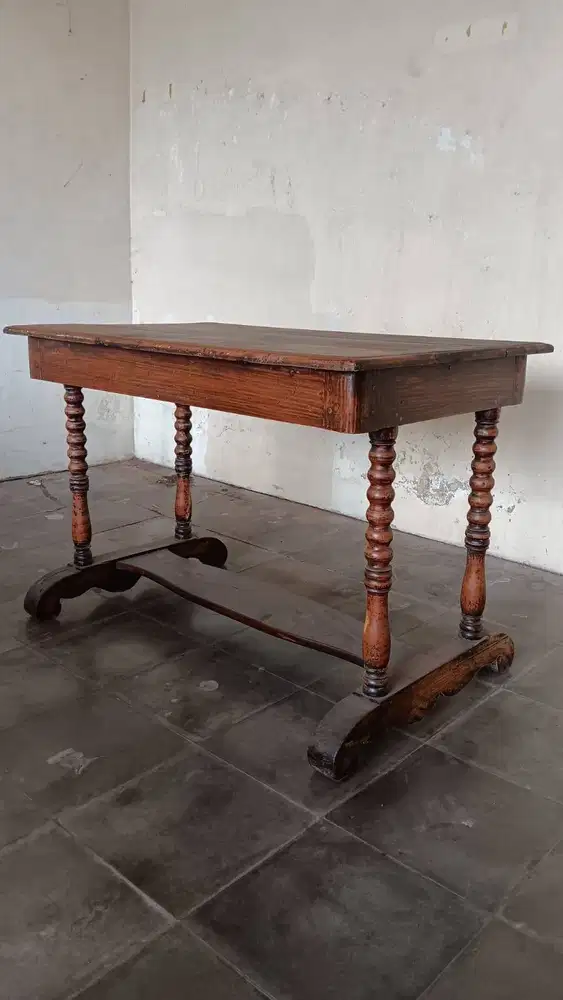 Meja Pecinan Ulir  Lawas Jadul Kuno Langka Langka Jadoel Klasik Antik