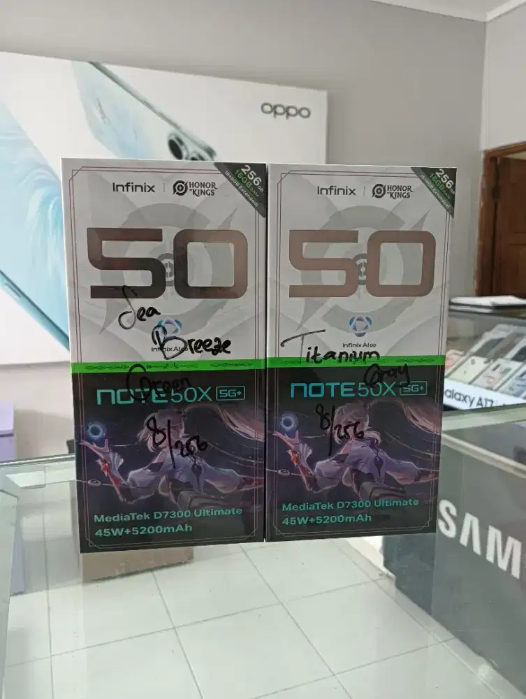 INFINIX NOTE 50X 5G 8+8/256 BARUU GARANSI RESMI