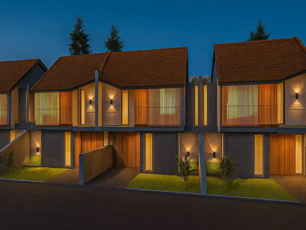 Berbah,Rumah Gaya Tropis Tepi Jalan Raya