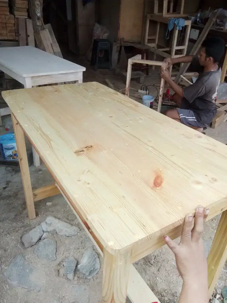 meja makan bakso dll