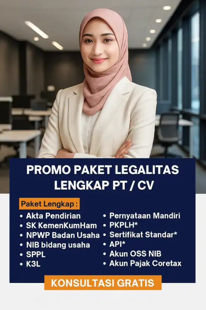 Perlengkapan Usaha Kantor CV Legal Lengkap