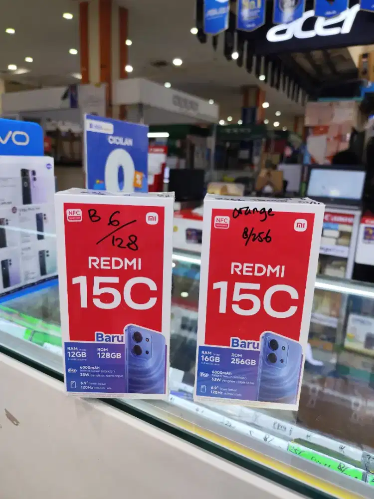 Redmi 15c 8/256 (Unit Baru) Garansi resmi