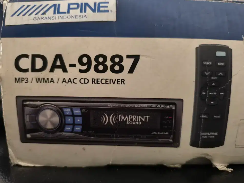 ALPINE CDA 9887 TOP OF ALPINE