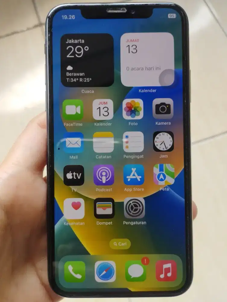 Iphone X 256GB Icloud Aman Face ID True Tone OFF Backdoor Retak Normal