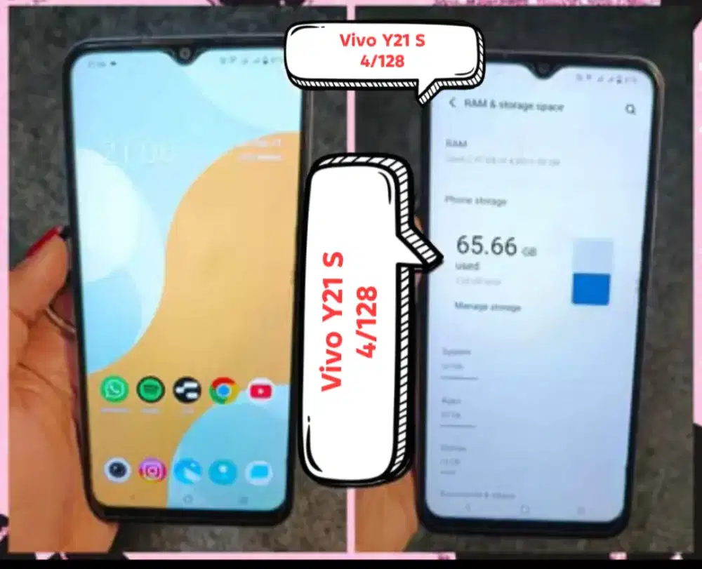 Vivo Y21S (4+1/128) , Realme 5 (3/64) SEMUA SECOND