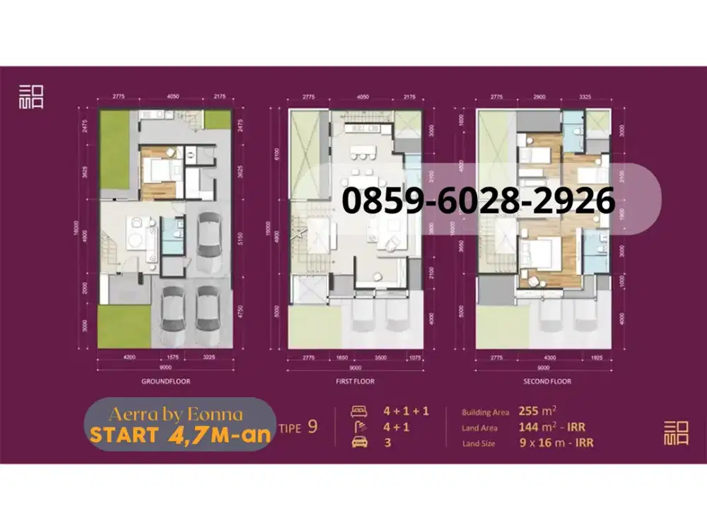 Jual Eonna Ukuran 9 Kpr Tanpa Dp Utj 30jt Langsung Akad Cash Disc 12.5