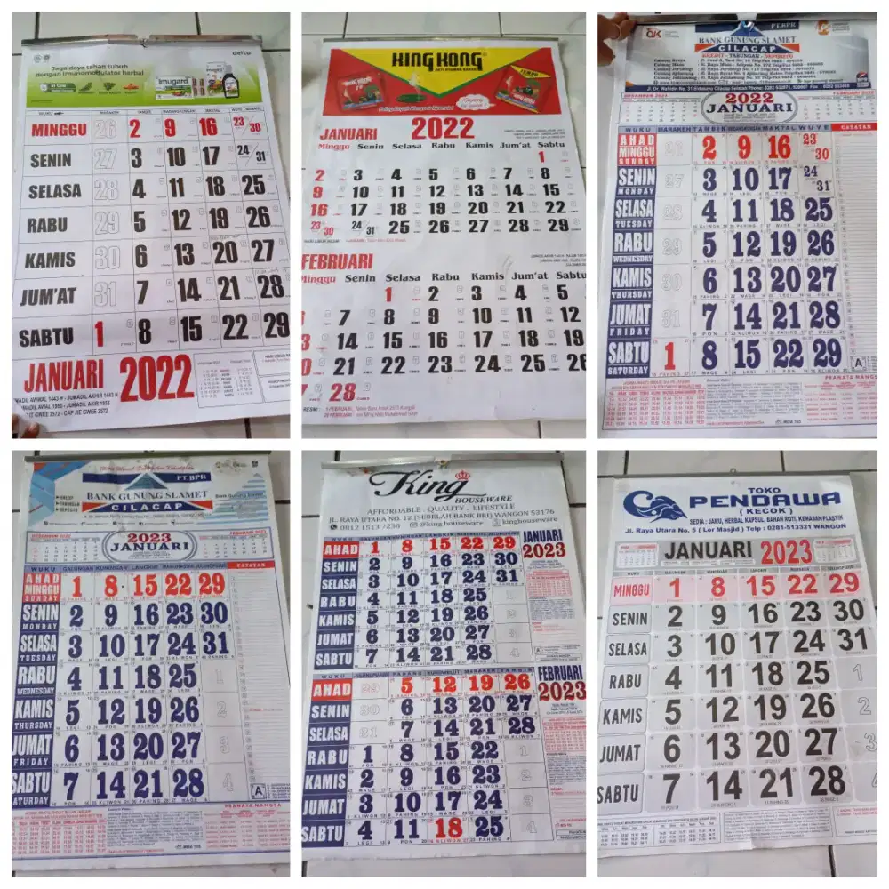 Aneka kalender lawas