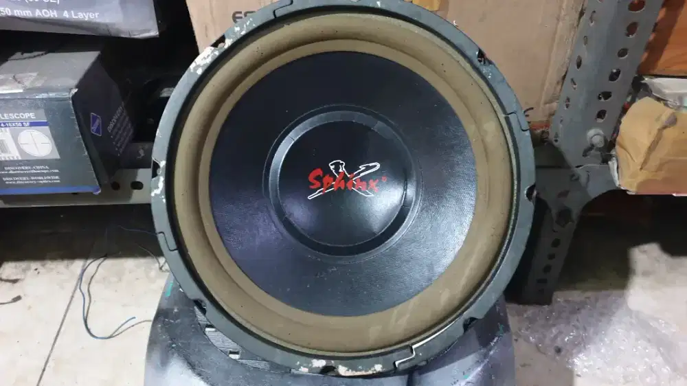 Subwoofer 10inch double voice coil sphinx second bekas normal