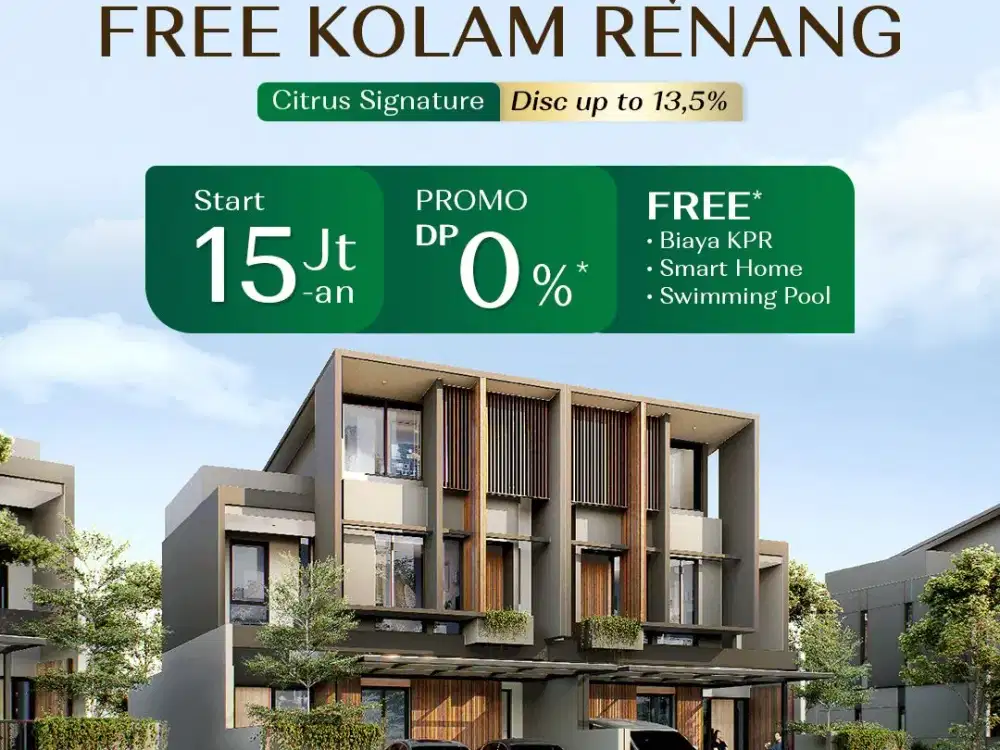 Citrus Signature: 3 Lantai Eksklusif + Kolam Renang Pribadi!