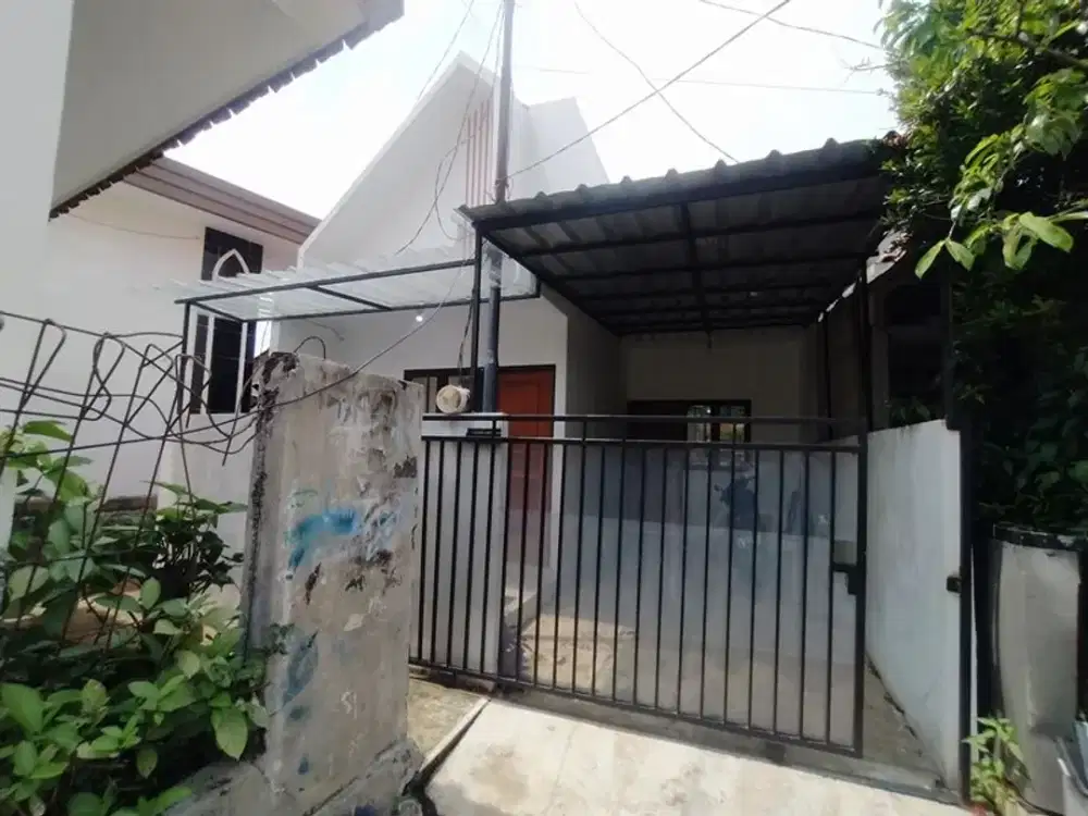 RUMAH SIAP HUNI SEMI FURNISHED DEKAT MALL DTC & TOL SAWANGAN, BISA KPR DP 0, BEBAS BANJIR
