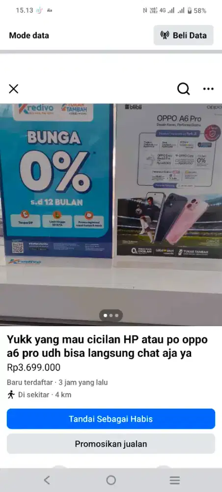 Cicilan HP cukup KTP aja