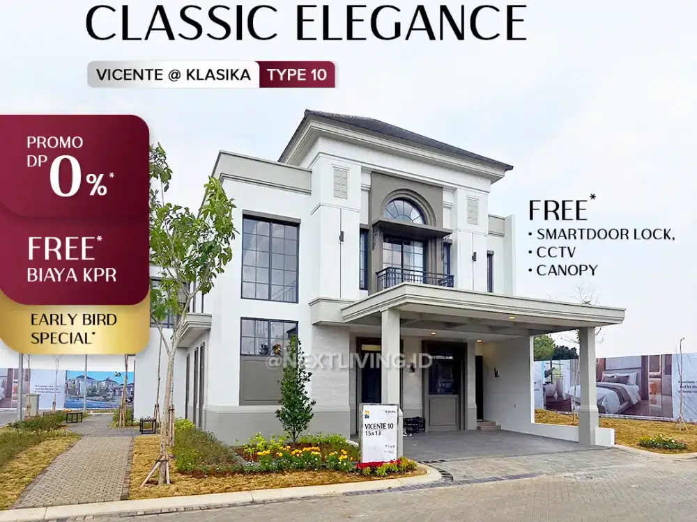 Cluster Vicente 10 at Klasika: Balutan Mewah Gaya Modern dan Keanggunan Klasik