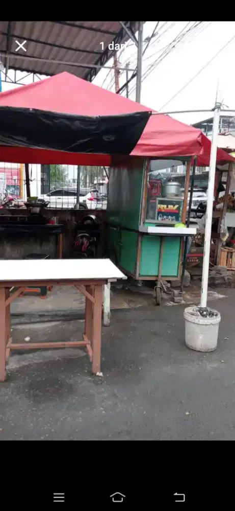 Gerobak besi . Buat dagang