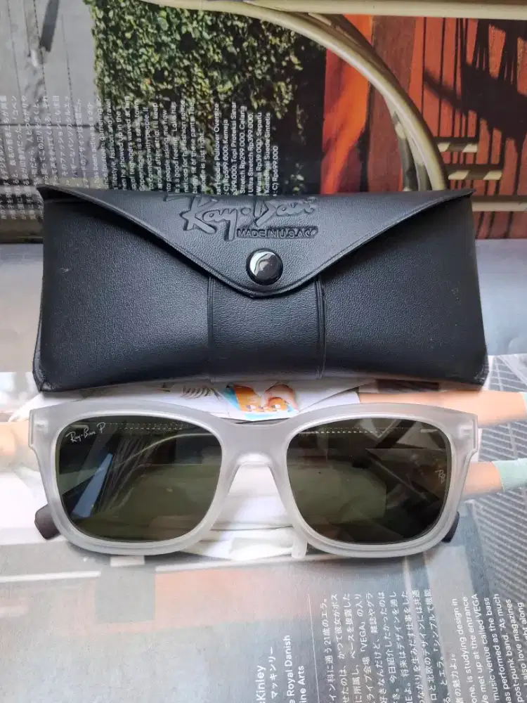 RAYBAN Wayfarer
Made in USA
Size 54-19
Lens Original Polarized