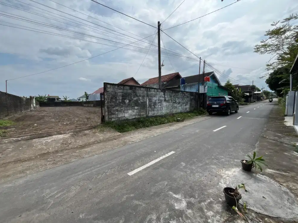 Tanah Sleman dijual murah dekat UGM di jl kaliurang km 7