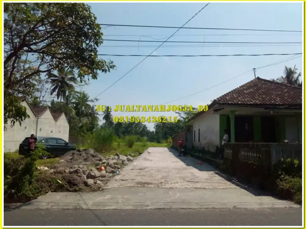 Tanah tempel sleman dijual murah ,SHM P unit