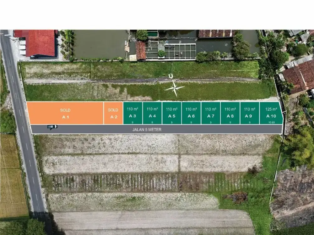 Jual Kavling dekat Toll Gamping, SHM P aman