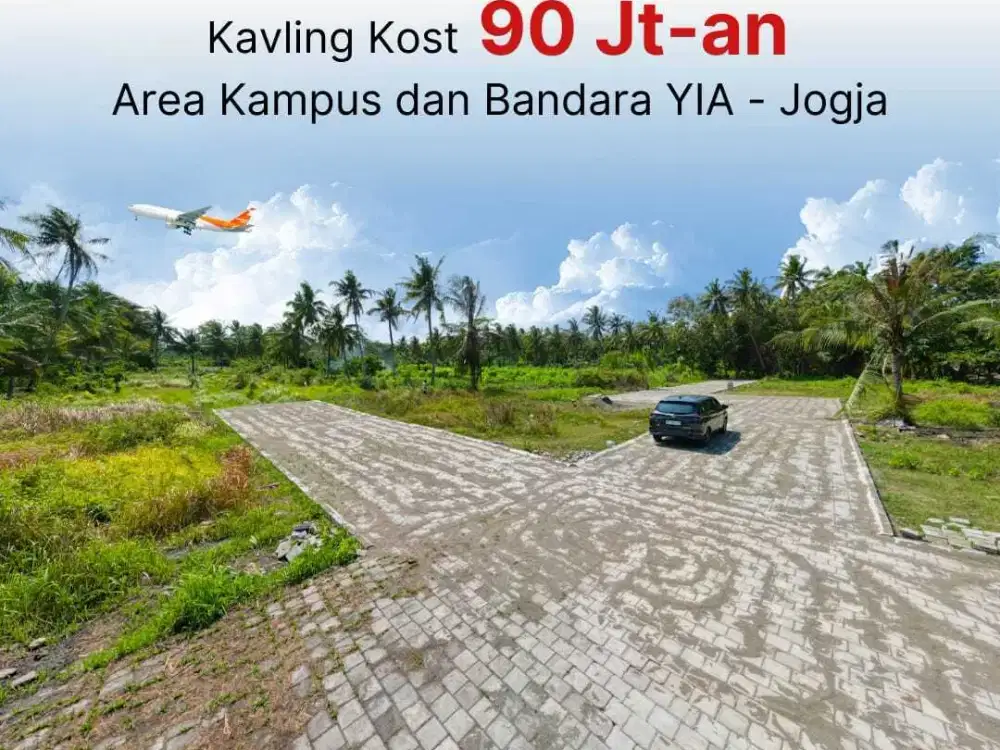 Tanah 90 jutaan dekat Bandara YIA Kulonprogo siap bangun