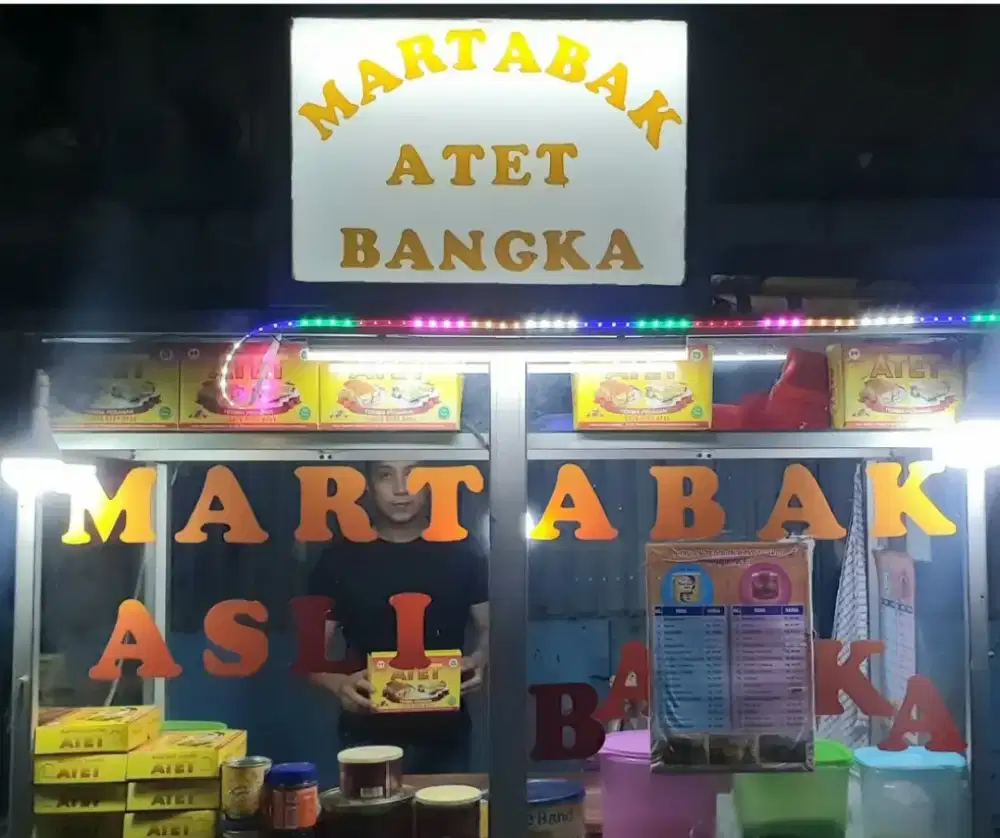 Di jual lapak martabak bangka asli