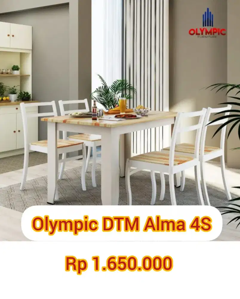 Berbagai Meja makan 4 Kursi Murah Elegan Area Jogja (Ars)
