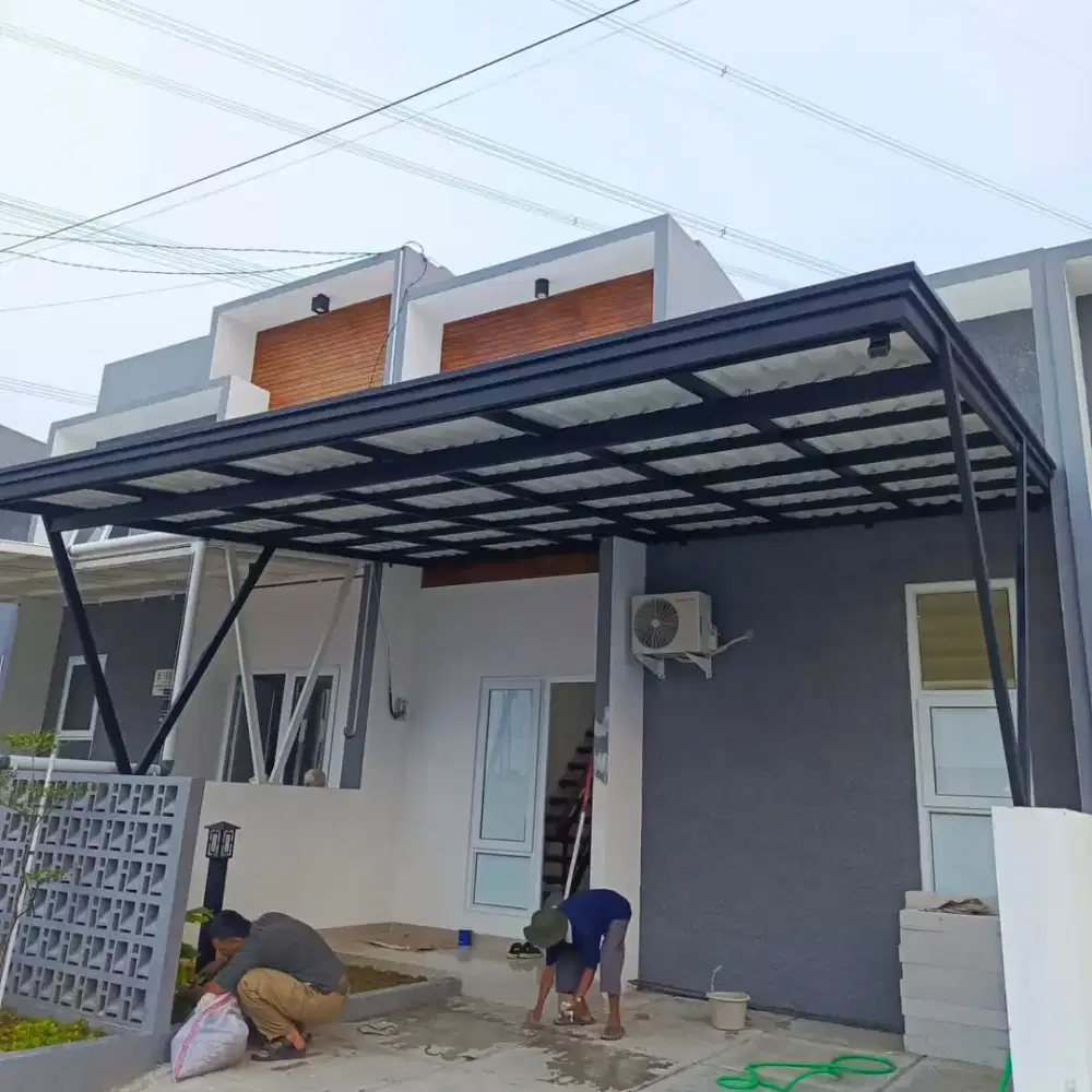 Kanopi baja ringan dan hollow galvanis