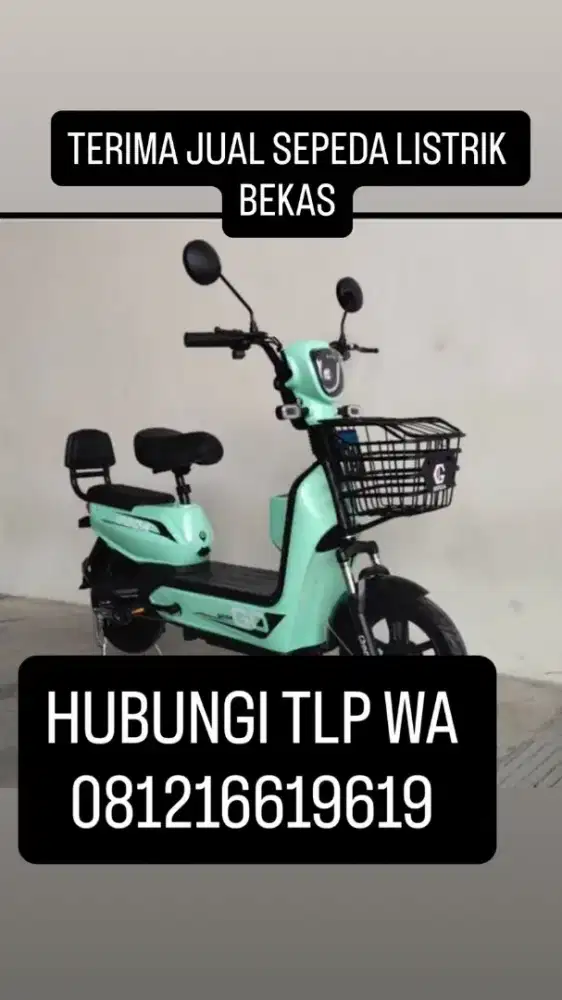 Terima jual sepeda listrik bekas