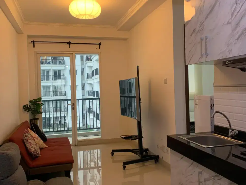 Sewa Apartemen 2BR Full Furnish Signature Park  – View Kolam Renang