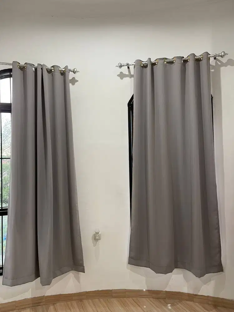 SET KAIN GORDEN JENDELA INDAH CANTIK BAGUS BERSIH 5PCS (SIAP PAKAI!)