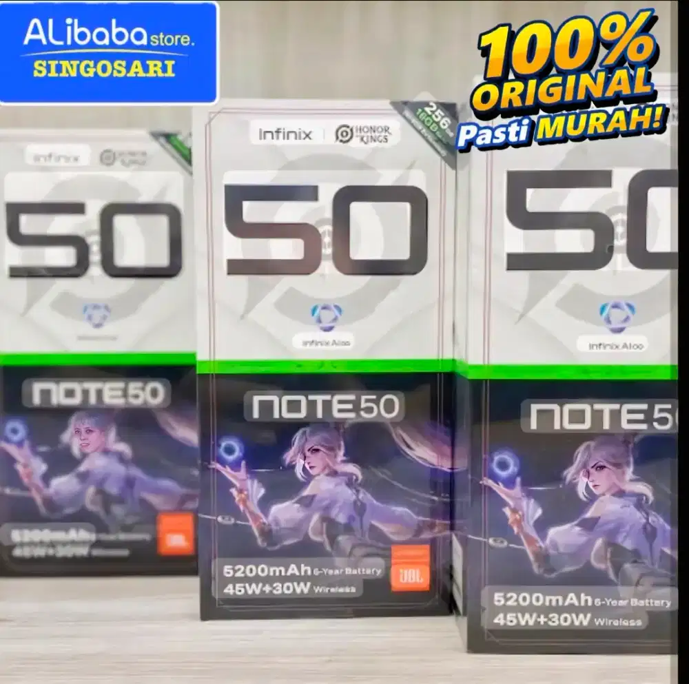 Infinix Note 50 RAM 8+8/256 GB, Garansi Resmi 1 Tahun!